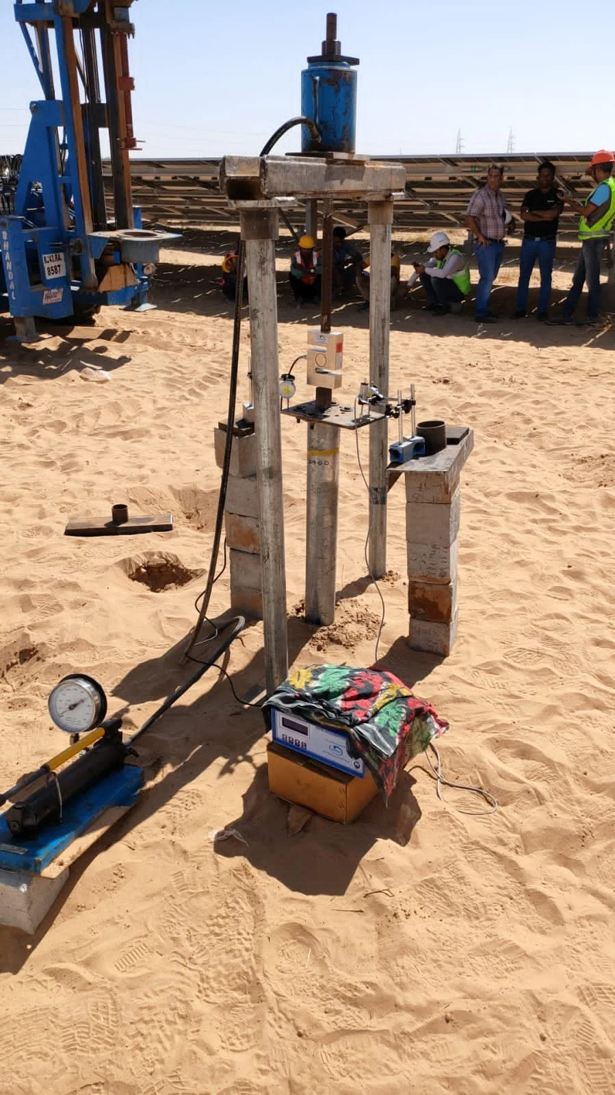 Industrial data logger and sensor field testing setup by SenseIndia