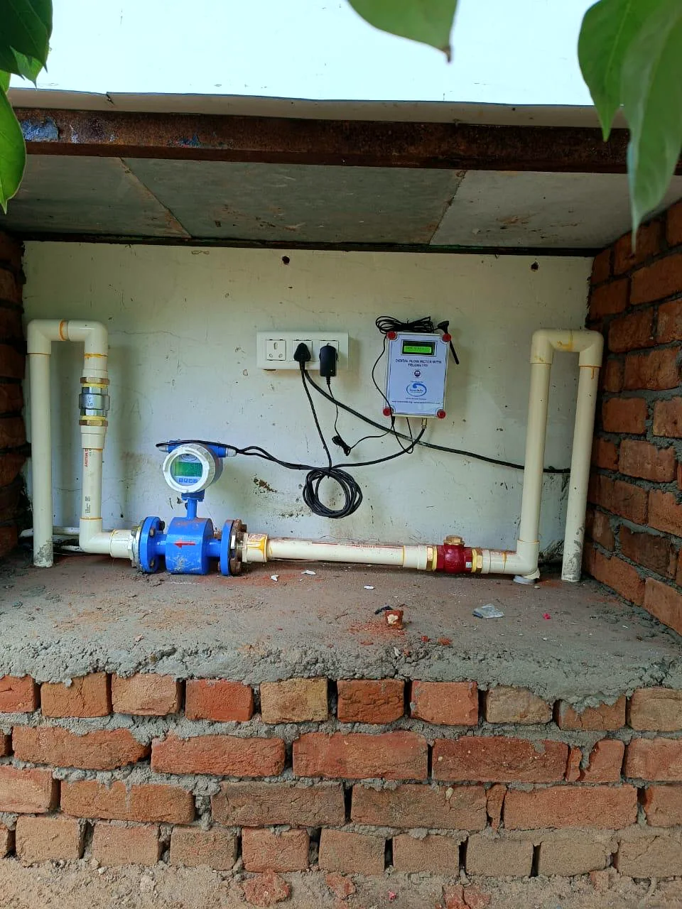 Borewell water flow meter with telemetry system by SenseIndia